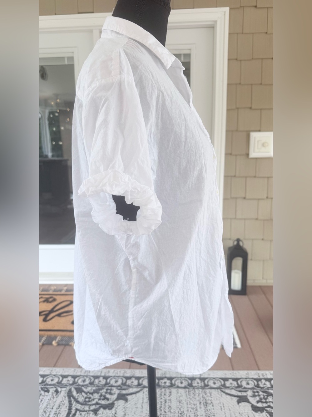 XIRENA Channing Shirt White Cotton Button Down XS - Picture 6 of 8